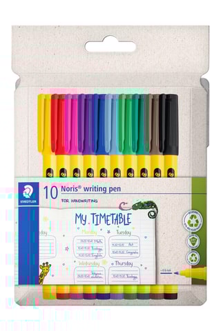 10 feutres d'écriture Noris® writing pen 307 - 10 encres