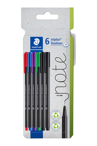 6 feutres Triplus® fineliner 334 - 6 encres