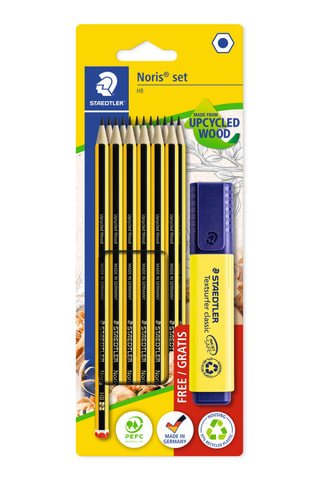 12 crayons graphite et surligneur Noris® 120 UW