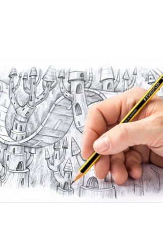 6 crayons graphites et 2 gommes Noris® set - HB