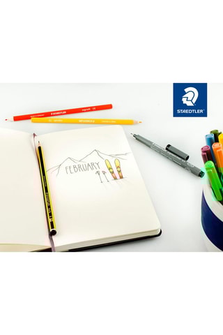 6 crayons graphites et 2 gommes Noris® set - HB