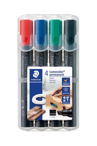 2 x 4 marqueurs permanents Lumocolor®
