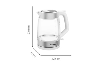 Bouilloire électrique - 1,7 l - 2200 W - Transparent
