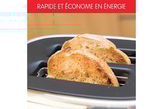 Grille-pain Majestuo - 1050 W - 2 fentes - Gris