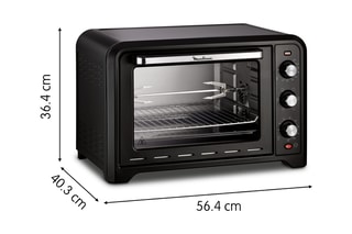 Four à poser chaleur tournante Optimo - 39 l - Noir
