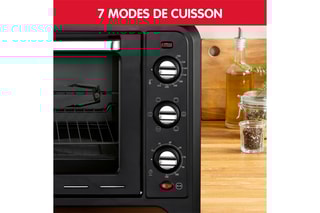 Four à poser chaleur tournante Optimo - 39 l - Noir
