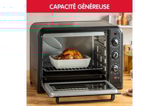 Four à poser chaleur tournante Optimo - 39 l - Noir