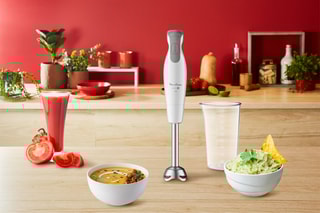 Mixeur plongeant et verre doseur Daily chef - 80 cl - 600 W - 2 vitesses - Blanc