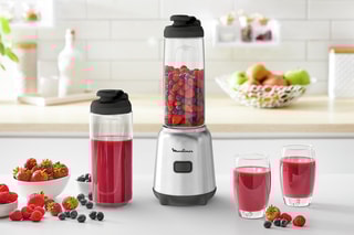 Blender Mix & Move - 2 x 0,6 l - 300 W - 1 vitesse - Gris