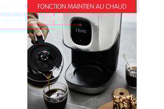 Cafetière programmable Majestuo - 1,25 l - 1000 W - Gris