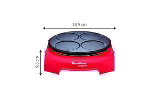 Appareil à crêpes Accessimo - 720 W - 4 crêpes