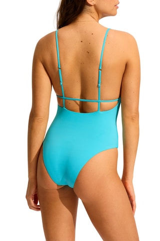Maillot 1 pièce coques S.Collective - Turquoise - Seafolly