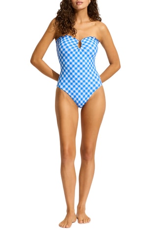 Maillot 1 pièce coques Ciao Bella - Bleu roi - Seafolly