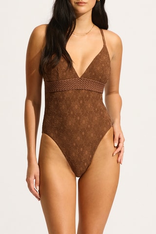 Maillot 1 pièce Marloe - Marron - Seafolly