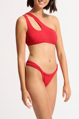 Haut de maillot asymétrique coques Seadive - Rouge - Seafolly