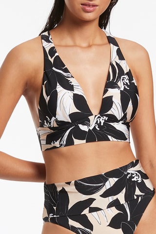 Haut de maillot Floreale - Noir - Jets