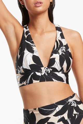 Haut de maillot Floreale - Noir - Jets