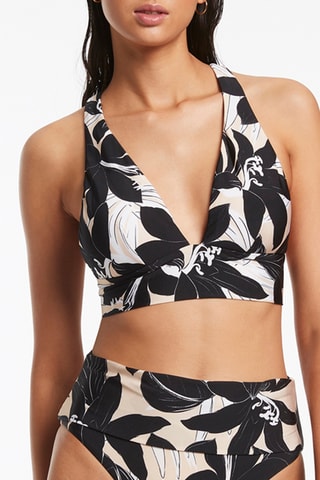 Haut de maillot Floreale - Noir - Jets