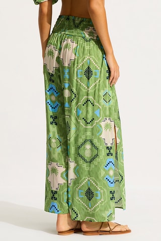 Pantalon de plage taille haute Kasbah - Vert - Seafolly