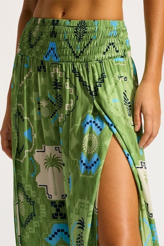 Pantalon de plage taille haute Kasbah - Vert - Seafolly