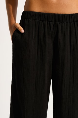 Pantalon de plage taille haute Beachedit - Noir - Seafolly