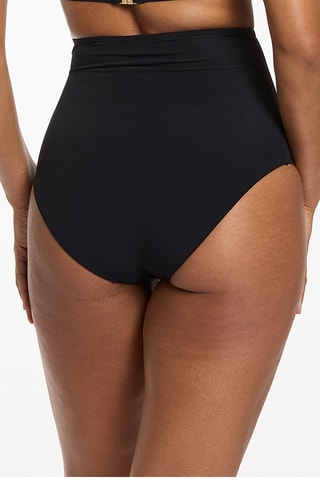 Bas de maillot taille haute Jetset - Noir - Jets
