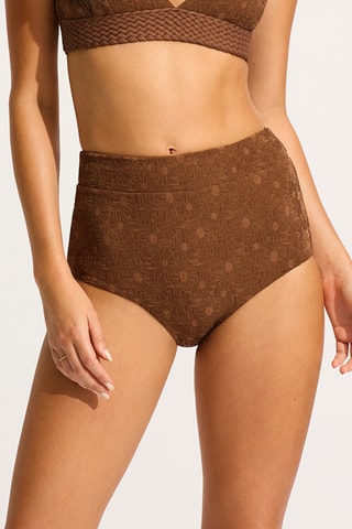 Bas de maillot taille haute Marloe - Marron - Seafolly