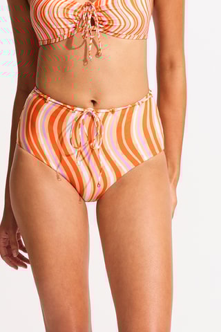 Bas de maillot taille haute Mod squad - Orange - Seafolly