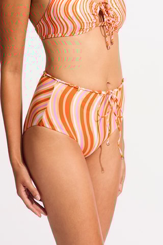 Bas de maillot taille haute Mod squad - Orange - Seafolly
