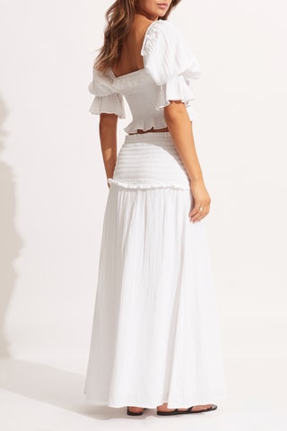Crop top de plage Beachedit - Blanc - Seafolly