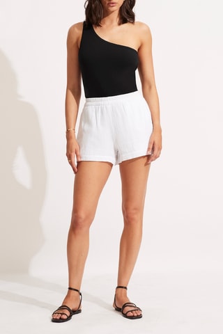 Top asymétrique de plage Beachedit - Noir - Seafolly