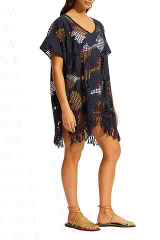 Caftan de plage Beachedit - Bleu marine - Seafolly