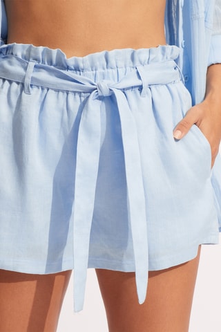 Short de plage en lin Beachdit - Ciel - Seafolly