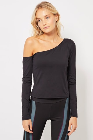 Top asymétrique Noir