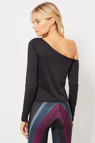 Top asymétrique Noir