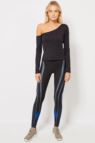 Top asymétrique Noir
