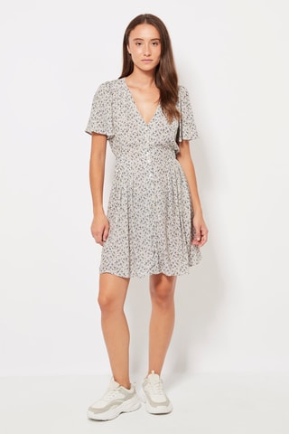 Robe patineuse Bleu clair et blanc