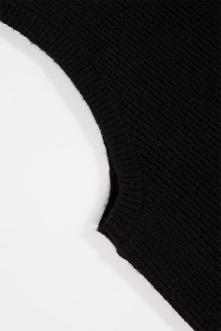 Cagoule en laine - Noir