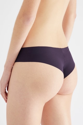 5 tangas - Bleu marine et blanc