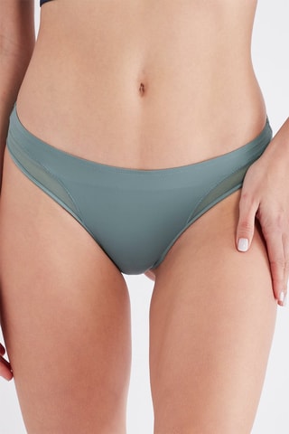 5 tangas - Blanc et bleu marine