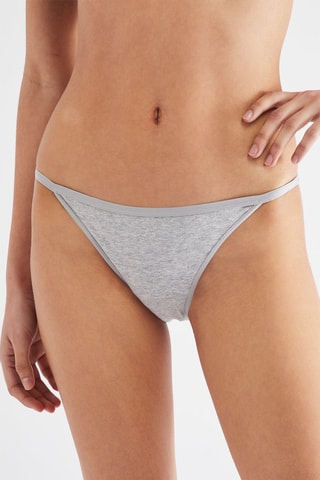 3 culottes - Gris chiné, blanc et noir