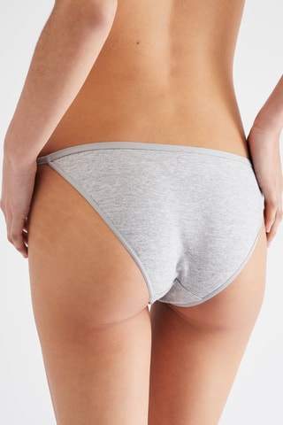 3 culottes - Gris chiné, blanc et noir