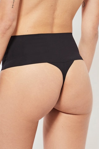 String taille haute - Noir