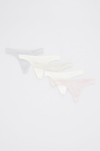 5 strings - Gris clair chiné et blanc