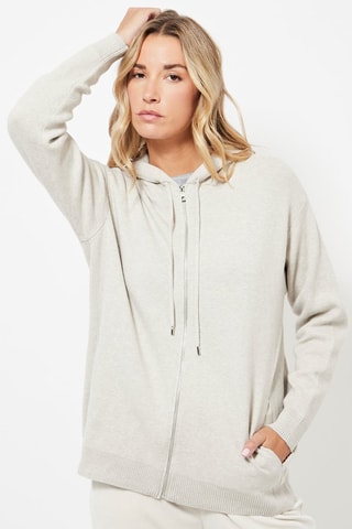 Pull à capuche - Beige