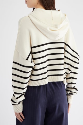 Pull à capuche - Ecru