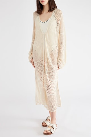 Kimono de plage - Beige
