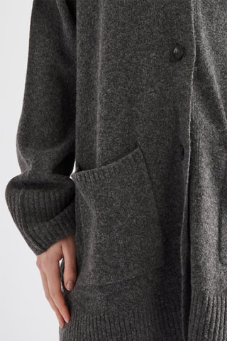 Gilet long - Gris foncé chiné