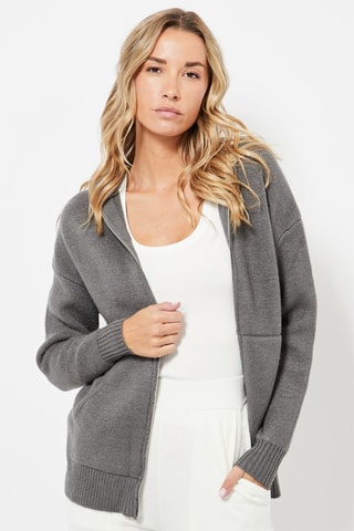 Gilet à capuche - Gris foncé