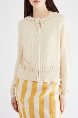 Gilet à capuche - Beige